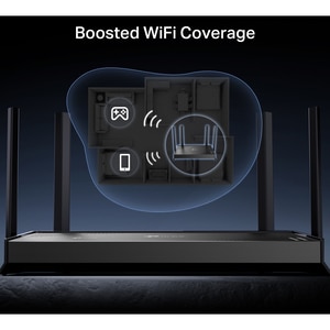 Router Wireless Gigabit TP-LINK Archer BE220 BE3600, Wi-Fi 7, Dual-Band 688 + 2882 Mbps, negru Router Wireless Gigabit TP-LINK Archer BE220 BE3600, Wi-Fi 7, Dual-Band 688 + 2882 Mbps, negru