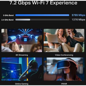 Router Wireless Gigabit TP-LINK ARCHER BE450 BE7200, Wi-Fi 7, Dual-Band 1376 + 5765 Mbps, Port 10Gbps, Port 2.5 Gbps, USB 3.0, alb Router Wireless Gigabit TP-LINK ARCHER BE450 BE7200, Wi-Fi 7, Dual-Band 1376 + 5765 Mbps, Port 10Gbps, Port 2.5 Gbps, USB 3.0, alb