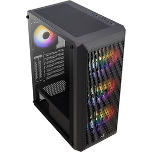 Carcasa AEROCOOL Beam V2, USB 3.0, Fara sursa, Iluminare FRGB, negru Carcasa AEROCOOL Beam V2, USB 3.0, Fara sursa, Iluminare FRGB, negru