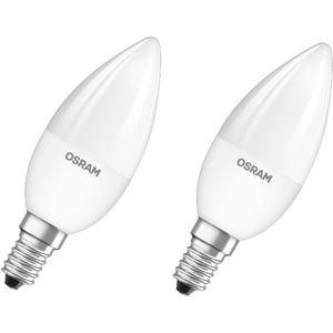 Set 2 becuri LED OSRAM Star RGB-W, E14, 4.5W (25W), 250 lm, dimabil, 2 telecomenzi incluse Set 2 becuri LED OSRAM Star RGB-W, E14, 4.5W (25W), 250 lm, dimabil, 2 telecomenzi incluse