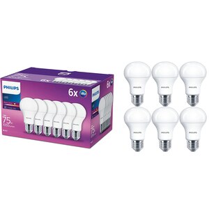 Set 6 becuri LED PHILIPS 8718696586297, E27, 11W, 1055lm, lumina calda Set 6 becuri LED PHILIPS 8718696586297, E27, 11W, 1055lm, lumina calda