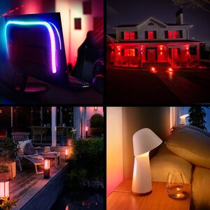 Kit 3 becuri LED Smart PHILIPS Hue Essential, E27, 8W, 806lm, Wi-Fi, lumina variabila + Consola Kit 3 becuri LED Smart PHILIPS Hue Essential, E27, 8W, 806lm, Wi-Fi, lumina variabila + Consola