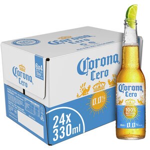 Bere blonda fara alcool Corona Cero bax 0.33L x 24 sticle Bere blonda fara alcool Corona Cero bax 0.33L x 24 sticle