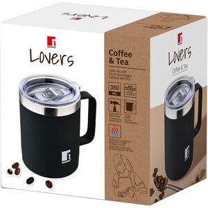 Cana termos BERGNER Coffee&Tea Lovers BG-37788-BK, 350ml, negru Cana termos BERGNER Coffee&Tea Lovers BG-37788-BK, 350ml, negru