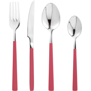Set tacamuri BERGNER Red Line BG-45519-RD, 24 piese, inox, rosu Set tacamuri BERGNER Red Line BG-45519-RD, 24 piese, inox, rosu