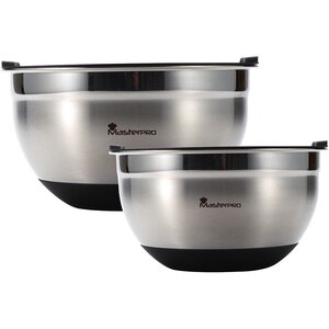 Set boluri MASTERPRO Foodies BGMP-1553, 2 piese, inox, argintiu Set boluri MASTERPRO Foodies BGMP-1553, 2 piese, inox, argintiu