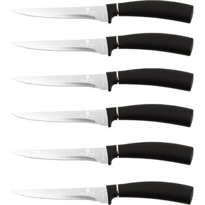 Set cutite friptura BERLINGER HAUS BH2815, 6 piese, otel, 11.5cm, negru Set cutite friptura BERLINGER HAUS BH2815, 6 piese, otel, 11.5cm, negru