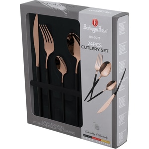 Set tacamuri BERLINGER HAUS BH3073, 24 piese, otel inoxidabil, rose gold Set tacamuri BERLINGER HAUS BH3073, 24 piese, otel inoxidabil, rose gold