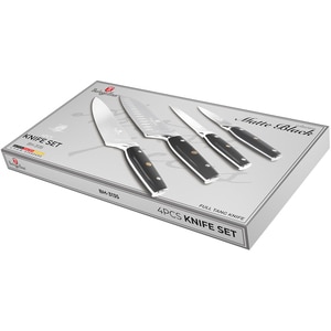 Set cutite BERLINGER HAUS BH/3135, 4 piese, otel, 9-20cm, negru Set cutite BERLINGER HAUS BH/3135, 4 piese, otel, 9-20cm, negru