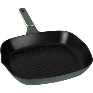 Tigaie grill BERLINGER HAUS BH 8161, 28cm, aluminiu, verde mat Tigaie grill BERLINGER HAUS BH 8161, 28cm, aluminiu, verde mat