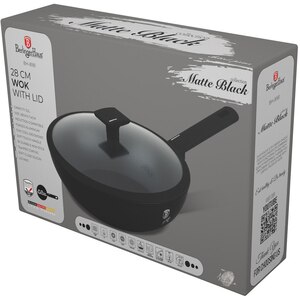 Tigaie Wok BERLINGER HAUS BH8181, 28cm, aluminiu, negru Tigaie Wok BERLINGER HAUS BH8181, 28cm, aluminiu, negru
