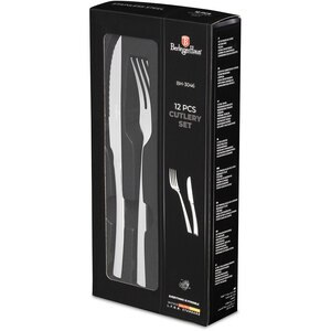Set tacamuri BERLINGER HAUS BH/3046, 12 piese, inox, argintiu Set tacamuri BERLINGER HAUS BH/3046, 12 piese, inox, argintiu