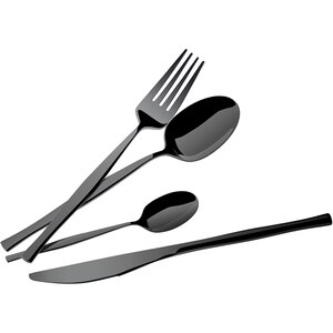 Set tacamuri BERLINGER HAUS BH/3066, 24 piese, inox, negru Set tacamuri BERLINGER HAUS BH/3066, 24 piese, inox, negru