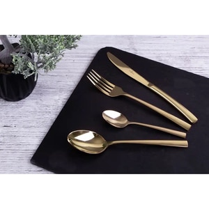 Set tacamuri BERLINGER HAUS BH/3078, 24 piese, inox, auriu Set tacamuri BERLINGER HAUS BH/3078, 24 piese, inox, auriu