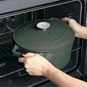 Cratita BERLINGER HAUS Matte Green BH/6544, 24cm, 4.35l, fonta, verde Cratita BERLINGER HAUS Matte Green BH/6544, 24cm, 4.35l, fonta, verde