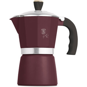 Espressor aragaz BERLINGER HAUS BH/8566N, 6 cesti, aluminiu, visiniu Espressor aragaz BERLINGER HAUS BH/8566N, 6 cesti, aluminiu, visiniu