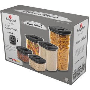 Set recipiente depozitare BERLINGER HAUS BH/8577, 5 piese, transparent Set recipiente depozitare BERLINGER HAUS BH/8577, 5 piese, transparent