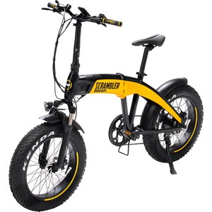 Bicicleta asistata electric DUCATI SCR-E (Scrambler), roata 20", motor 250W, viteza max 25 Km/h, negru-galben Bicicleta asistata electric DUCATI SCR-E (Scrambler), roata 20", motor 250W, viteza max 25 Km/h, negru-galben