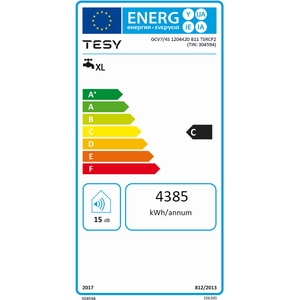 Boiler termo-electric vertical TESY BiLight cu 2 serpentine GCV 7/4 S2 1204420 B11 TSRCP, 120l, 2000W, alb Boiler termo-electric vertical TESY BiLight cu 2 serpentine GCV 7/4 S2 1204420 B11 TSRCP, 120l, 2000W, alb