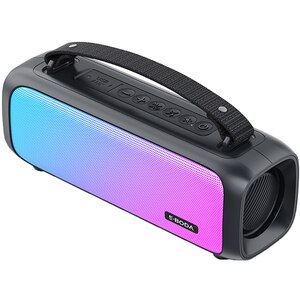 Boxa portabila E-BODA The Vibe 110, Bluetooth, USB, Radio FM, RGB, negru Boxa portabila E-BODA The Vibe 110, Bluetooth, USB, Radio FM, RGB, negru