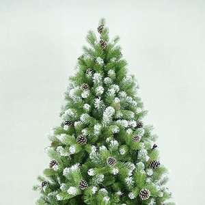 Brad artificial cu varfuri ninse si conuri BRAZIDELUX Premium, 300 cm, verde-alb Brad artificial cu varfuri ninse si conuri BRAZIDELUX Premium, 300 cm, verde-alb