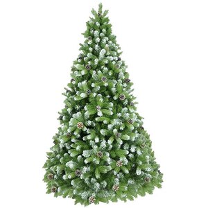 Brad artificial cu varfuri ninse si conuri BRAZIDELUX Premium, 300 cm, verde-alb Brad artificial cu varfuri ninse si conuri BRAZIDELUX Premium, 300 cm, verde-alb