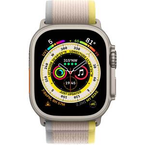 Bratara pentru APPLE Watch 49mm Yellow/Beige Trail Loop - S/M, MQEG3ZM/A Bratara pentru APPLE Watch 49mm Yellow/Beige Trail Loop - S/M, MQEG3ZM/A