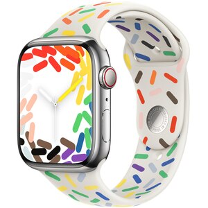 Bratara pentru APPLE Watch 45mm Pride Edition Sport Band - M/L, MUQ43ZM/A Bratara pentru APPLE Watch 45mm Pride Edition Sport Band - M/L, MUQ43ZM/A