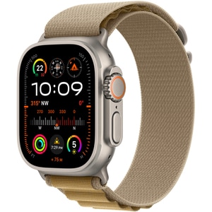 Bratara pentru APPLE Watch 49mm Tan Alpine Loop Small Natural Titanium Finish, MXN13ZM/A Bratara pentru APPLE Watch 49mm Tan Alpine Loop Small Natural Titanium Finish, MXN13ZM/A