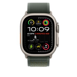 Bratara pentru APPLE Watch 49mm Green Trail Loop - S/M - Natural Titanium Finish, MXTN3ZM/A Bratara pentru APPLE Watch 49mm Green Trail Loop - S/M - Natural Titanium Finish, MXTN3ZM/A