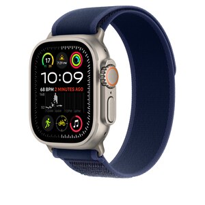 Bratara pentru APPLE Watch 49mm Blue Trail Loop - S/M - Natural Titanium Finish, MXTT3ZM/A Bratara pentru APPLE Watch 49mm Blue Trail Loop - S/M - Natural Titanium Finish, MXTT3ZM/A
