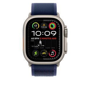 Bratara pentru APPLE Watch 49mm Blue Trail Loop - S/M - Natural Titanium Finish, MXTT3ZM/A Bratara pentru APPLE Watch 49mm Blue Trail Loop - S/M - Natural Titanium Finish, MXTT3ZM/A