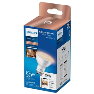 Bec LED Smart PHILIPS 8719514372320, GU10, 4.7W, 345lm, Wi-Fi, lumina variabila, compatibil Alexa, Google Assistant Bec LED Smart PHILIPS 8719514372320, GU10, 4.7W, 345lm, Wi-Fi, lumina variabila, compatibil Alexa, Google Assistant