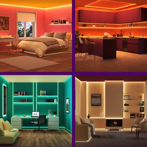 Banda LED Smart WIZ 8720169078222, Wi-Fi, LED RGB, 5.3W, 4m Banda LED Smart WIZ 8720169078222, Wi-Fi, LED RGB, 5.3W, 4m