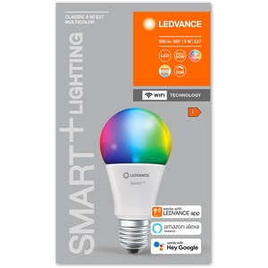 Bec LED Smart LEDVANCE Classic, E27, 9W, 806lm, Dimabil, Wi-Fi, lumina variabila, compatibil Alexa, Google Assistant Bec LED Smart LEDVANCE Classic, E27, 9W, 806lm, Dimabil, Wi-Fi, lumina variabila, compatibil Alexa, Google Assistant