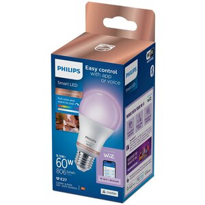 Bec LED Smart PHILIPS 8720169170933, E27, 8.5W, 806lm, Wi-Fi, lumina variabila, compatibil Alexa, Google Assistant Bec LED Smart PHILIPS 8720169170933, E27, 8.5W, 806lm, Wi-Fi, lumina variabila, compatibil Alexa, Google Assistant