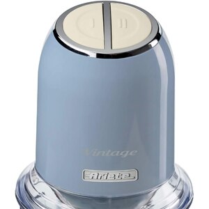 Tocator ARIETE Vintage C043805AR0, 0.4l, 400W, 2 trepte viteza, albastru Tocator ARIETE Vintage C043805AR0, 0.4l, 400W, 2 trepte viteza, albastru