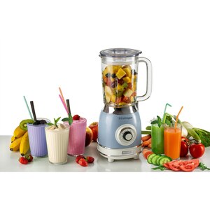 Blender ARIETE Vintage C058305AR0, 1.5l, 1000W, 4 trepte viteza, albastru Blender ARIETE Vintage C058305AR0, 1.5l, 1000W, 4 trepte viteza, albastru