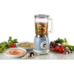 Blender ARIETE Vintage C058305AR0, 1.5l, 1000W, 4 trepte viteza, albastru Blender ARIETE Vintage C058305AR0, 1.5l, 1000W, 4 trepte viteza, albastru