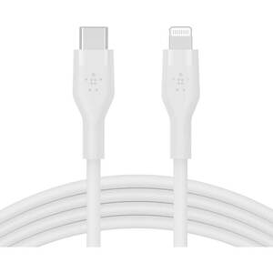 Cablu date BELKIN CAA009bt3MWH, USB-C - Lightning, 3m, alb Cablu date BELKIN CAA009bt3MWH, USB-C - Lightning, 3m, alb
