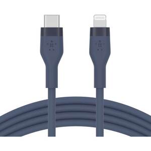 Cablu date BELKIN CAA009bt3MBL, USB-C - Lightning, 3m, albastru Cablu date BELKIN CAA009bt3MBL, USB-C - Lightning, 3m, albastru