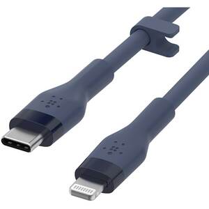 Cablu date BELKIN CAA009bt3MBL, USB-C - Lightning, 3m, albastru Cablu date BELKIN CAA009bt3MBL, USB-C - Lightning, 3m, albastru