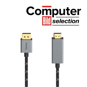 Cablu DisplayPort - HDMI HAMA 200506, 1.5m, gri Cablu DisplayPort - HDMI HAMA 200506, 1.5m, gri