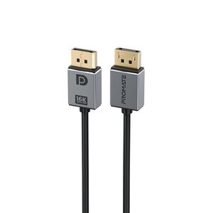 Cablu DisplayPort PROMATE DPLINK-16K, 2m, negru-argintiu Cablu DisplayPort PROMATE DPLINK-16K, 2m, negru-argintiu