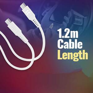 Cablu date PROMATE PowerLink-CC120, USB-C - USB-C, Power Delivery (PD) 60W, 1.2m, alb Cablu date PROMATE PowerLink-CC120, USB-C - USB-C, Power Delivery (PD) 60W, 1.2m, alb