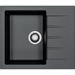 Chiuveta bucatarie ALVEUS Cadit 10 A91, 1 cuva, picurator reversibil, compozit granit, negru Chiuveta bucatarie ALVEUS Cadit 10 A91, 1 cuva, picurator reversibil, compozit granit, negru