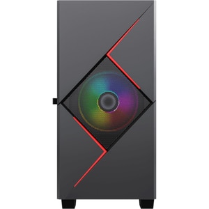 Carcasa PC GAMEMAX Cyclops Black Red, USB 3.0, fara sursa, iluminare ARGB, negru Carcasa PC GAMEMAX Cyclops Black Red, USB 3.0, fara sursa, iluminare ARGB, negru