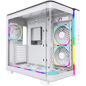 Carcasa PC MONTECH King Pro 95, USB Type-C, fara sursa, iluminare ARGB, alb Carcasa PC MONTECH King Pro 95, USB Type-C, fara sursa, iluminare ARGB, alb