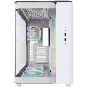 Carcasa PC MONTECH King Pro 95, USB Type-C, fara sursa, iluminare ARGB, alb Carcasa PC MONTECH King Pro 95, USB Type-C, fara sursa, iluminare ARGB, alb