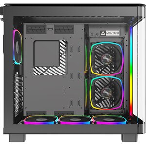 Carcasa PC MONTECH King Pro 95, USB Type-C, fara sursa, iluminare ARGB, negru Carcasa PC MONTECH King Pro 95, USB Type-C, fara sursa, iluminare ARGB, negru